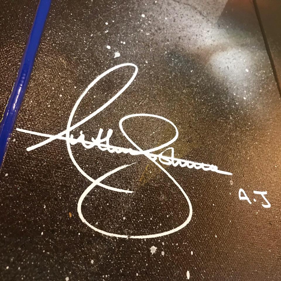 AJ Signature on I am Resilient Original